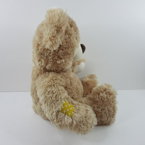 Build a Bear Champ Bear Plush Patches Corduroy Tan 16" Voice Message BABW - Picture 4 of 9